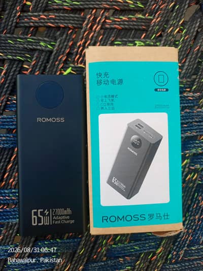 Romoss 65W Fast Charging Power Bank 27000mAh (PEA27)