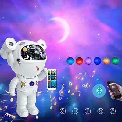 Astronaut Galaxy Projector Night Lamp with Speaker & Remote Control