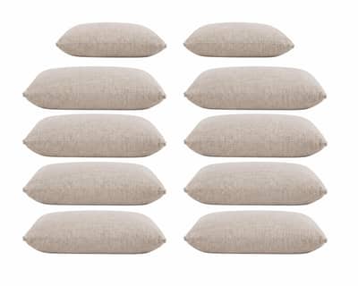 10 Sofa Cushions Set – Premium Fabric – Barely Used (1 Year Old)
