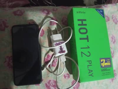 Infinix Hot 12 Play . 4+3 gb ram 64 gb rom