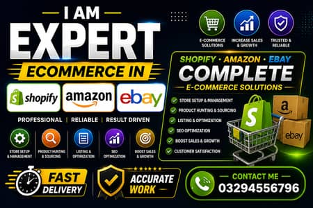 E-Commerce Expert | Shopify, Amazon & eBay Store Management | SEO