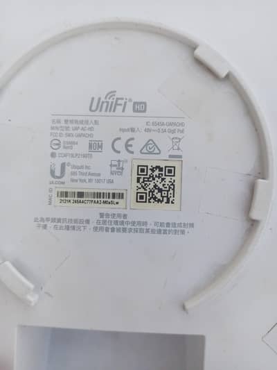 Ubiquiti UniFi UAP-AC-HD Access Point – Used – With PoE Injector