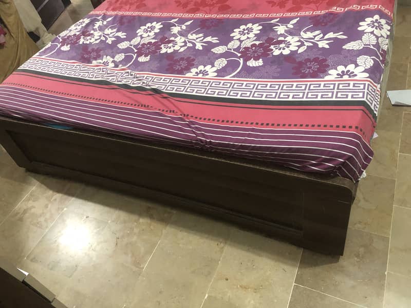 Bed with side table 1