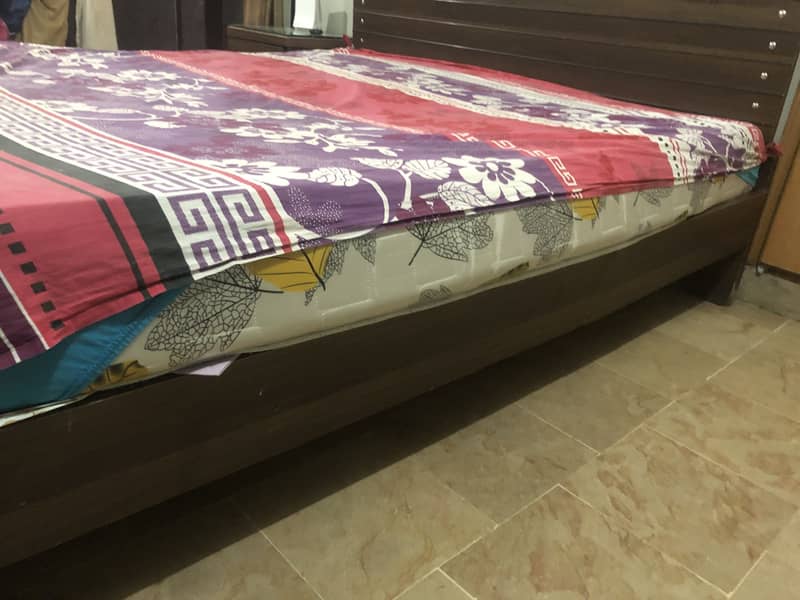 Bed with side table 2