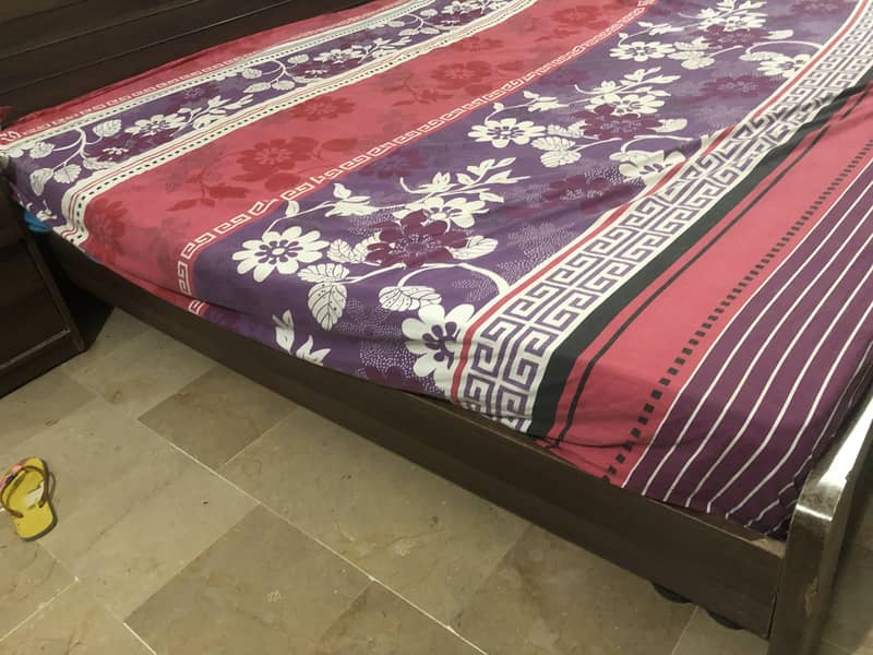 Bed with side table 3