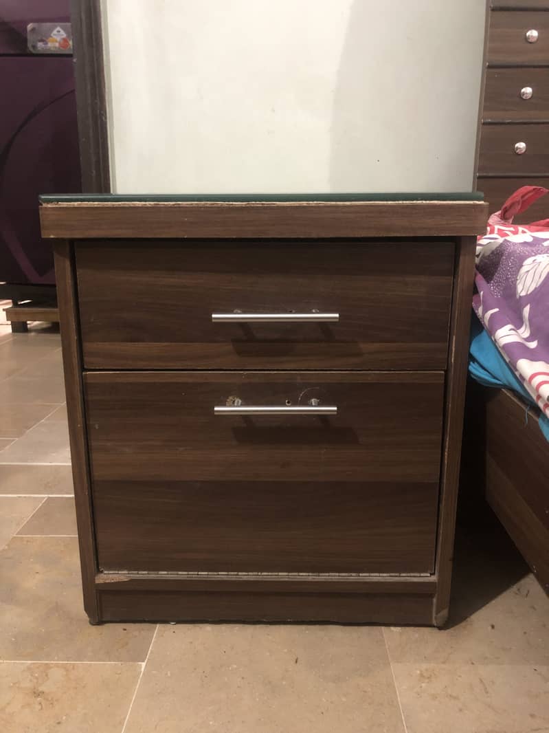 Bed with side table 4