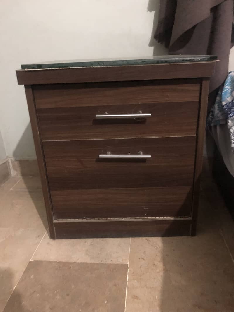 Bed with side table 6