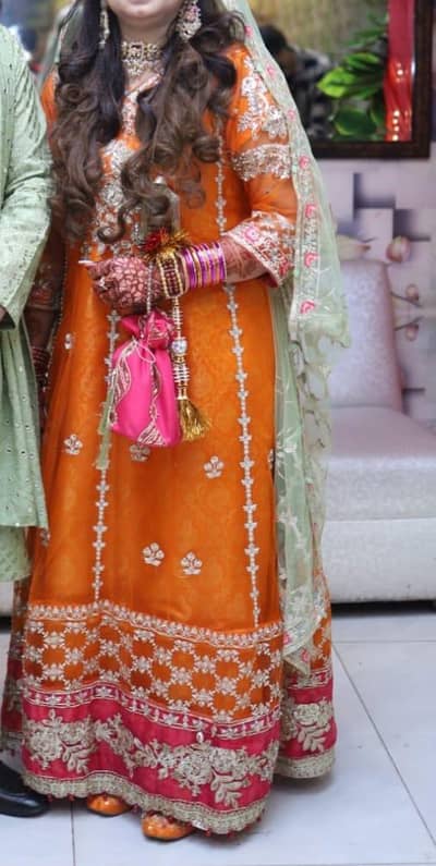 mehndi bridal/party wear frok available