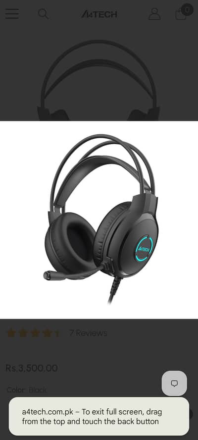 A4Tech FH300U Neon Illuminate USB Stereo Headset is a wired