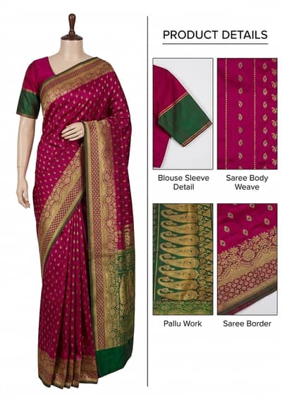 Pure Original Silk Banarasi Saree 