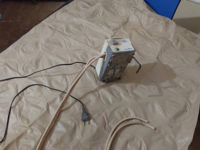 Patient Bed with Wheels + Walker + Anti-Bed-Sore Mattress with Machine