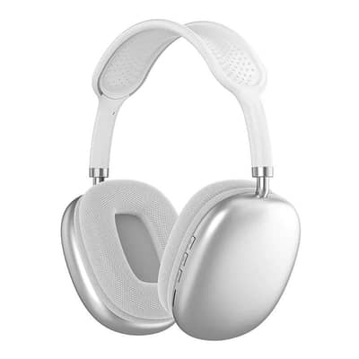 White Bluetooth 0.5 headphones with 400mAh battery