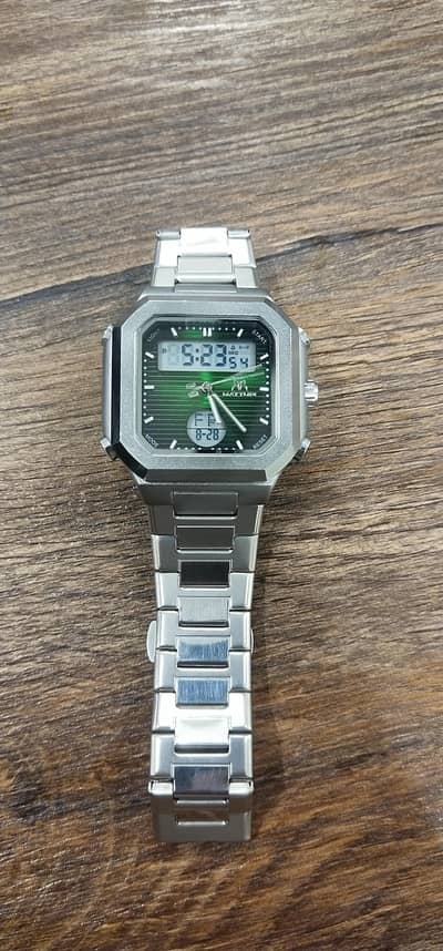 dubai imported branded multi function dual time wach new