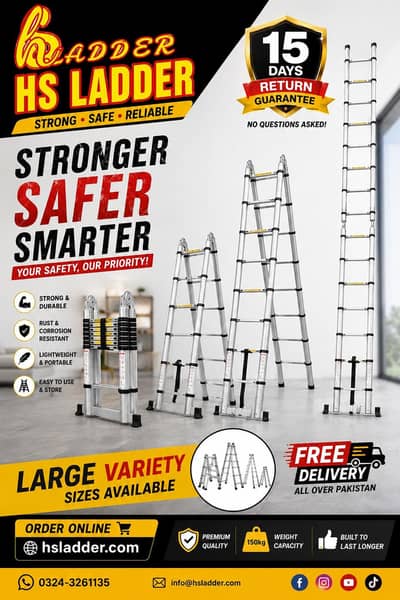 Almunium Telescope Ladder