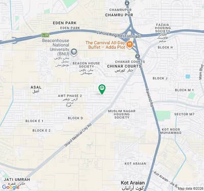 10 Marla Plot For Sale Near Masjid Park LDA Approved Near Main Gate