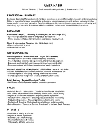 BATCH OPERATOR ( NEED JOB)
