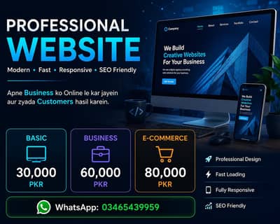 Professional wordpress & Shopify Website - 3 Din Mein