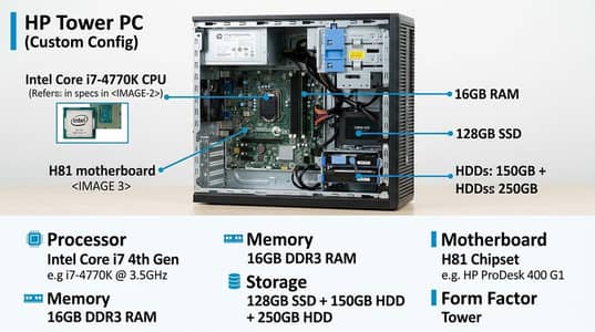 assalamualaikum inte core i7 4 gen 16 gb ram ha 150+250 hard 128 ssd h