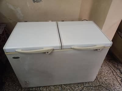 waves double door deep freezer