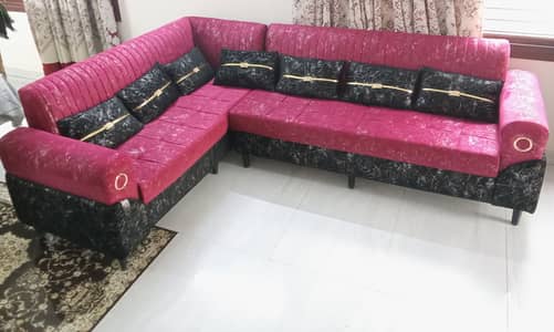 6 Seater L Shaped Luxury Living Room  Sofa Set for Sale in Karachi