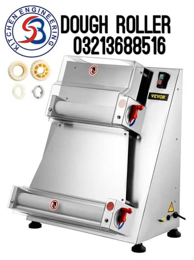 Dough Roller Pizza Proofer prep table under counter chiller kitchen