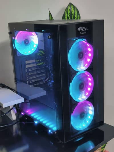 Thunder Punk Case. 6 RGB Fans with controller