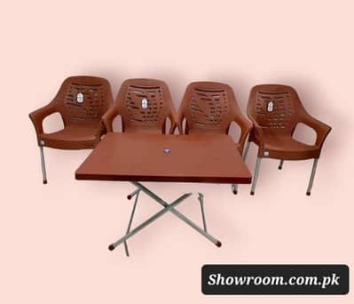 plastic chairs and table set - dining chairs set