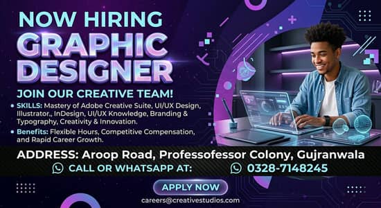 graphic designer required for office