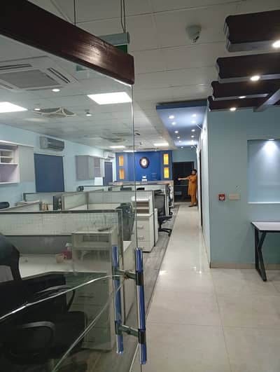 Fully furnished office 1 kanal for rent in johar town 20kv solar included
