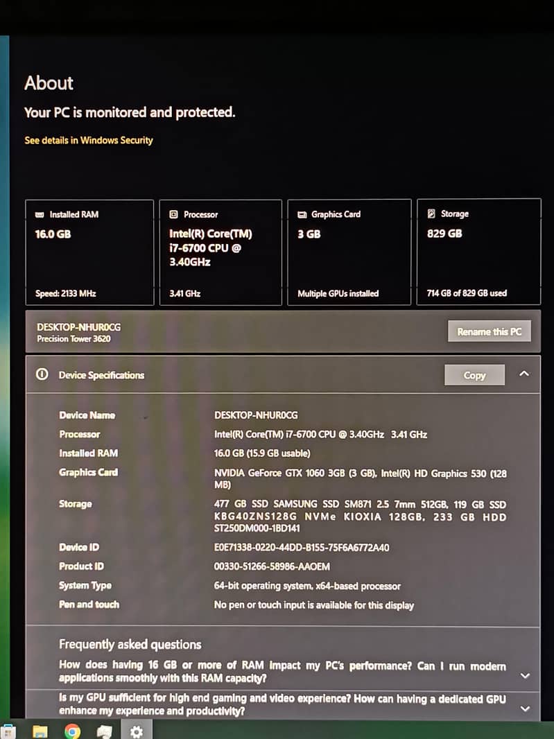 Dell Precision T3620 1