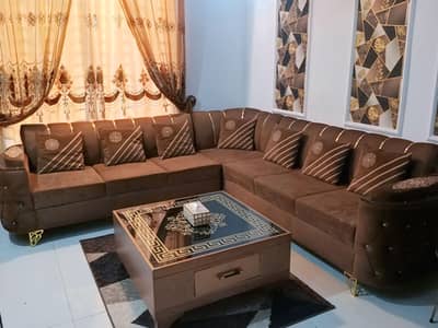 Premium L-Shaped Corner Sofa Set – Elegant & Comfortable
