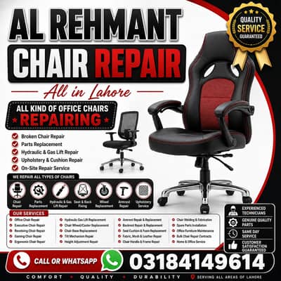 Office Chair Repair Services Near me, Best Chair Mechanic in Lahore