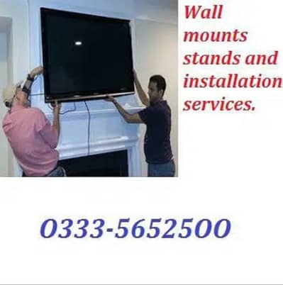 LCD LED TV Wall mount bracket installation services providing