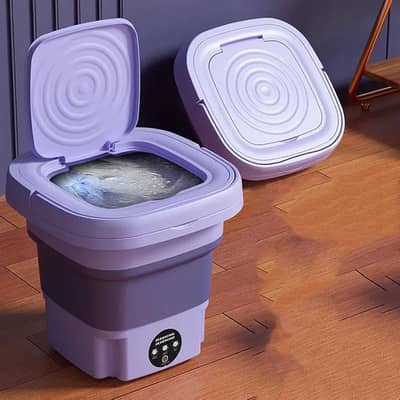 Portable Mini Washing Machine Purple ABS Compact