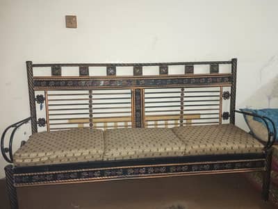 Iron Sofa set with extra seat cover