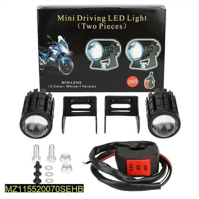 mini driving led light white yellows ABS dual