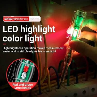 Smart digital voltage tester with led ( red and green)
