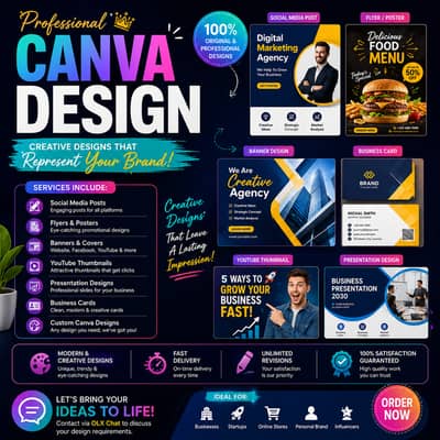 Professional Canva Designer | Social Media Posts & Graphic Design