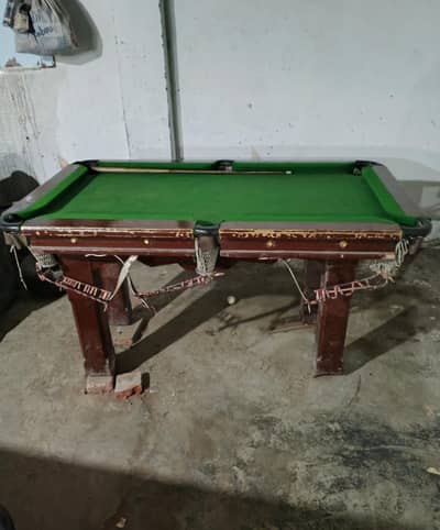 snooker table size 4/2.5