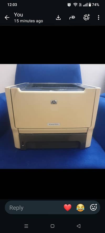 HP Laser Jet Printer 2015 for Sale