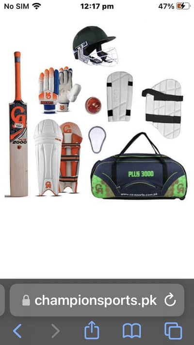 CRICKET KIT FOR SALE ( all equipments