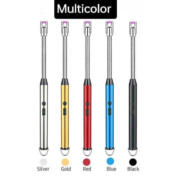 Electric USB Lighter Rechargeable Stove Lighter Long Flexible Neck Led light Best Quality Candle Lighter