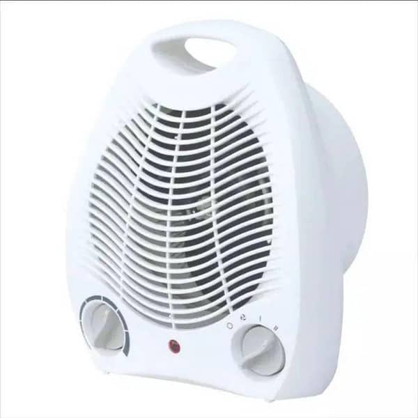 Electric Portable 2-Speed Fan Heater with Thermostat: 1000W and 2000W Settings (Hot & Cool)