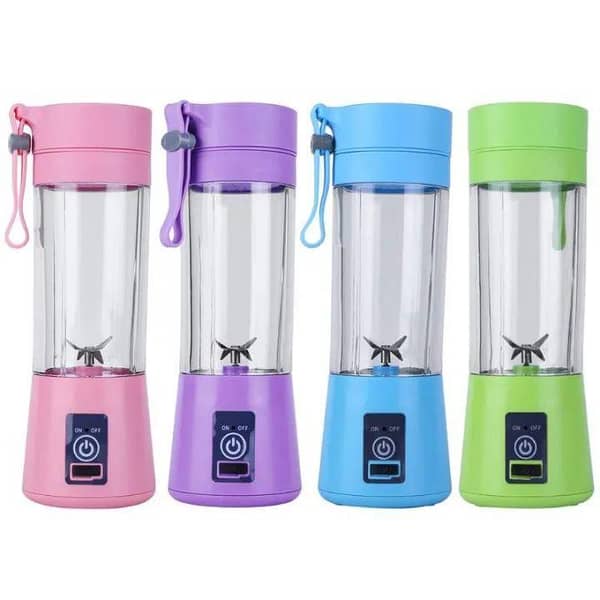 USB Juicer Blender 6 Blades, 380ml Portable Smoothie Maker (Chargeable)
