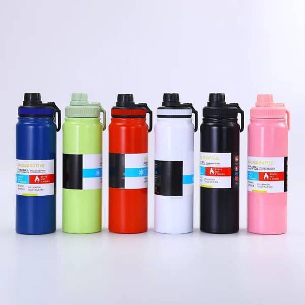 Stainless Steel bottles Double Wall Vaccum Flask Bottles 800ml Water Bottles Stainless Steel Sports Water Bottle For Hot & Cold Drinks Durable Gym Bottle for Outdoor, School, Office Use