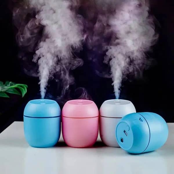 Air Humidifier Mini Diffuser USB Desktop Fogger with LED Light