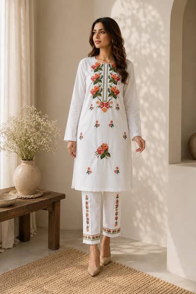 Traditional Pakistani/Eastern embroidered 2-piece