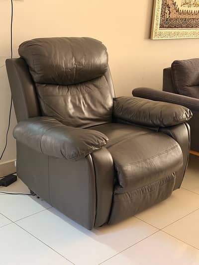 Almost new electric Interwood recliner sofa for sale