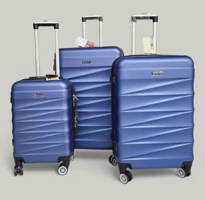 Full unbreakable 3 piece luggage bags 