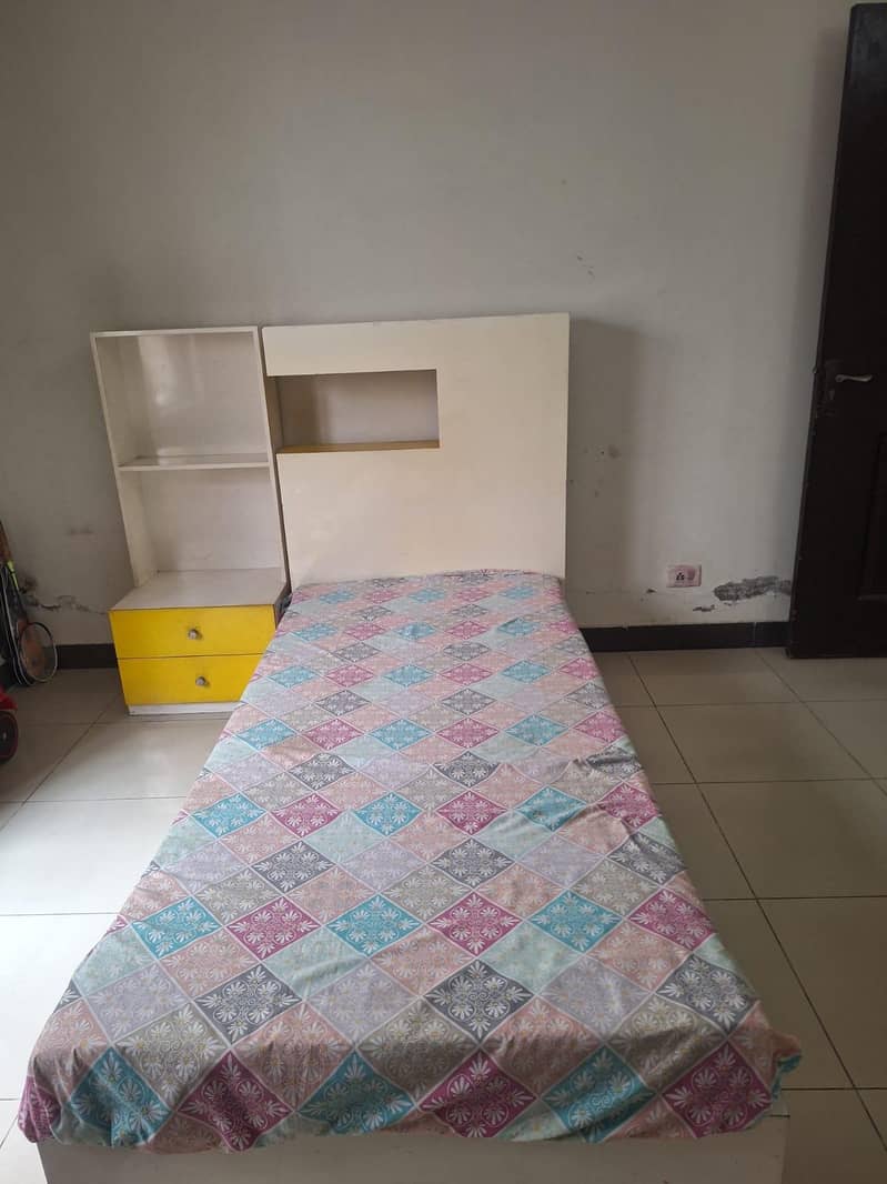 Single bed with Study Table 1